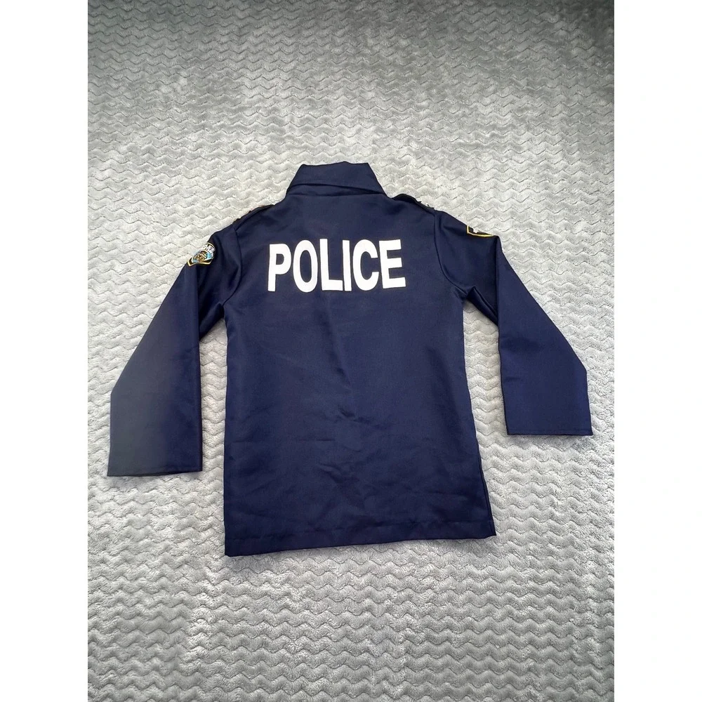 Kids Police‎ Officer Costume Shirt Dress Up Pretend Play Halloween